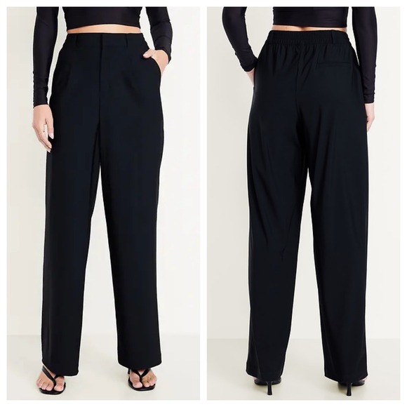 Gap Pants - NWOT Gap 6 Tall Extra High-Waisted Wide-Leg Trouser Pants Black Office Dressy
